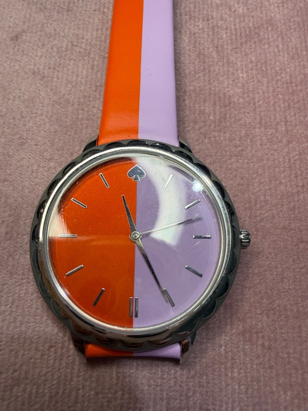kate spade Orange and Lavender Two-Tone Dial Women's Watch